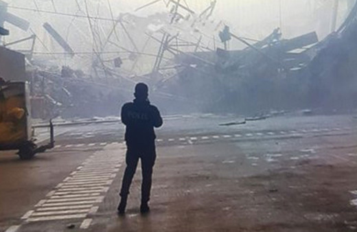 İstanbul Havalimanı'nda kargo terminali çöktü