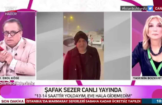 TGRT canlı yayında Şafak Sezer'e yardım çağrısı 21 saat yolda kaldı hastaneye sığındı