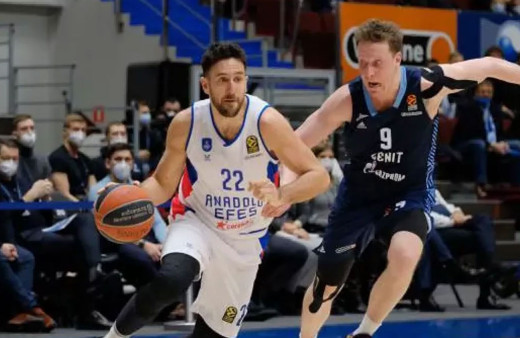 Anadolu Efes deplasmanda mağlup oldu
