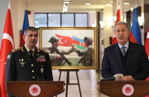 Bakan Akar, Azerbaycan Savunma Bakanı Hasanov'u kabul etti