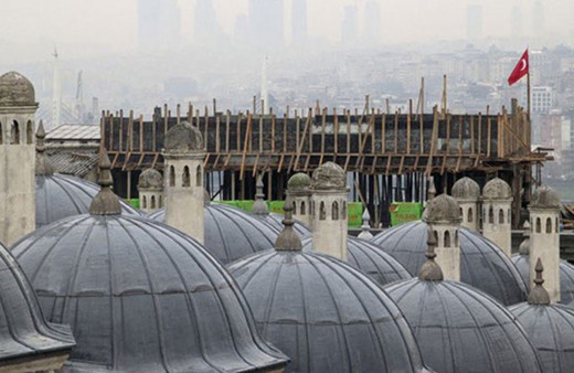 Süleymaniye Camisi'ne inşaat darbesi! Fatih Altaylı'dan çağrı geldi: Sonradan küsmeyin şimdi durdurun