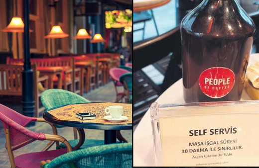 Kafeler ekonomik sıkıntıya böyle çözüm buldu: İki çay içiyorsan, yarım saat otur s… git!