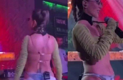 Hande Yener'in popo dekolteli kıyafeti sosyal medyada alay konusu oldu!