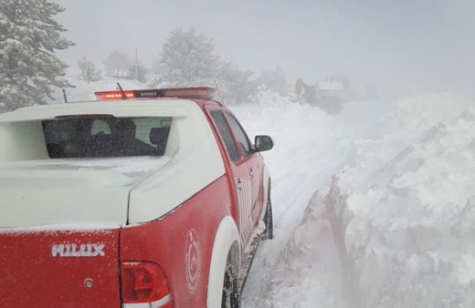 Kazdağları Milli Parkı'nda 17 asker kar yağışında mahsur kalan askerler kurtarıldı