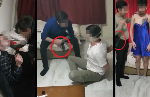 Bursa'da rehin aldıkları 2 gencin ağzına silah dayayıp kadın elbisesi giydiren çeteye operasyon
