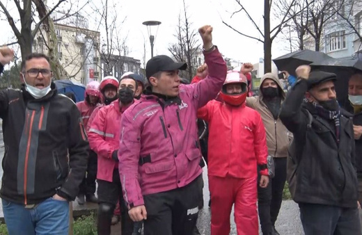 Almanya Başkonsolosluğu önünde Yemeksepeti eylemi! Bakın ne kadar maaş istiyorlar