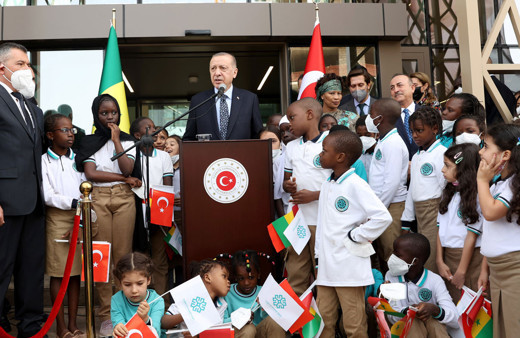 Cumhurbaşkanı Erdoğan Türkiye'nin Dakar Büyükelçiliği binası açılışını yaptı
