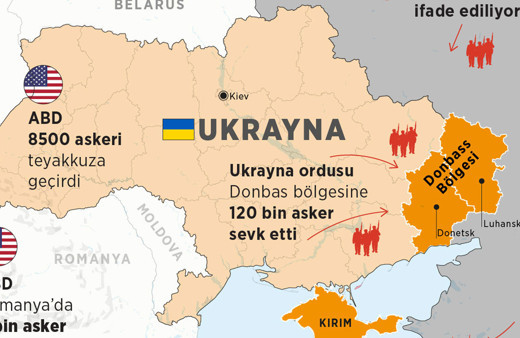 Donbass nerede Ukrayna haritasına bakın! Ukrayna Rusya'ya direnebilir mi işte askeri gücü