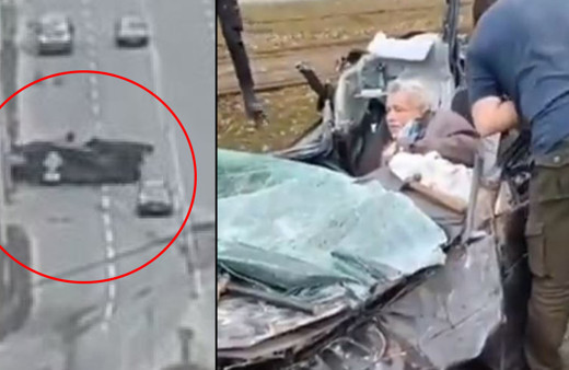 Korkunç görüntü! Ukrayna'da Rus tankı yaşlı adamı böyle ezdi: Dehşeti Türk öğrenci anlattı