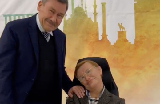 Melih Gökçek fizik dehası Stephen Hawking'i ahiret sorgusuna çekti! O anları paylaştı