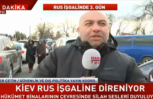 'Ukrayna'da değil' denilen Habertürk muhabiri Çetiner Çetin bakın neredeymiş! 'Kadınlar kaçıyor' demişti