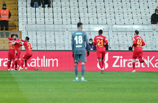 Kayserispor'a 2-1 kaybeden Beşiktaş kupaya çeyrek finalde veda etti