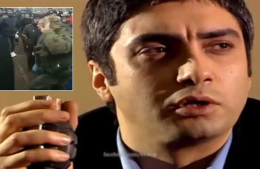 Kurtlar Vadisi kahvehane sahnesi Ukrayna'da gerçek oldu! Rusların kaçışı Twitter'ı yıktı geçti