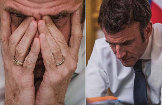 Fransa Cumhurbaşkanı Macron'un 'Savaşı durduramadım' pozları