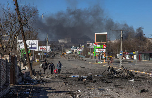Rusya'nın kuşatması altındaki Ukrayna'nın başkenti Kiev'i 2 milyona yakın kişi terk etti