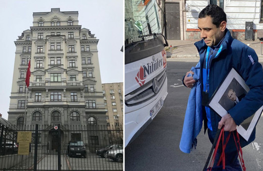 Türkiye'nin Kiev Büyükelçiliği tahliye edildi! Atatürk portresini bırakmadı