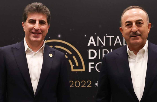 Mevlüt Çavuşoğlu, Neçirvan Barzani ile görüştü