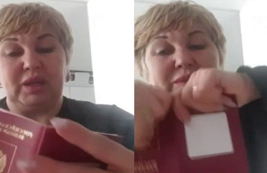 'Elveda kölelerin ülkesi' diyen sığınaktaki Rus kadın pasaporttu yırttı: Bundan sonra...