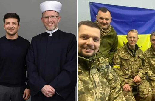 Müftü cübbeyi çıkardı Ukrayna kamuflajını giyip cepheye koştu