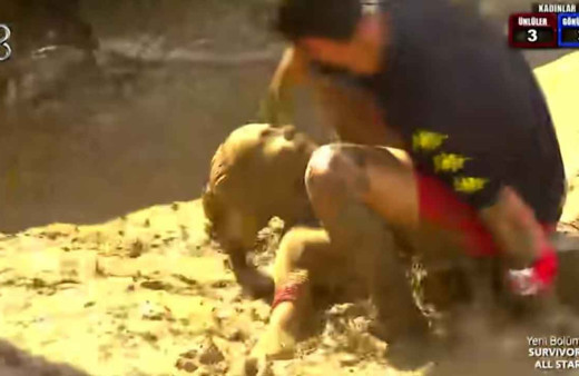 Survivor Sema Aydemir'in düşme anı olay Bora Edin kurtarmaya çalışırken mahvetti!