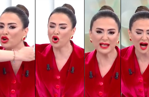 Bu kez sunucu delirdi Didem Arslan Yılmaz Show TV ekranında bas bas bağırdı