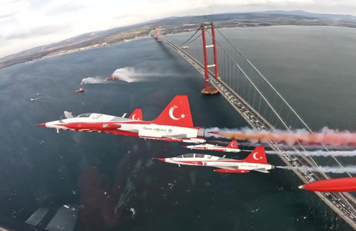 Türk Yıldızları’nın 1915 Çanakkale Köprüsü üzerinde nefes kesti! O anlar kokpit kamerası ile kayda alındı