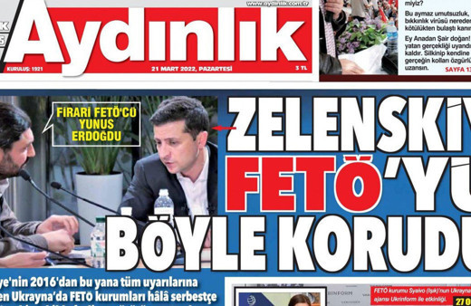 Aydınlık Gazetesi'nin Zelenski manşetinde "FETÖ'cü" dediği muhabir kendi muhabiri çıktı!