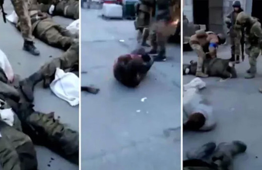 Savaştan korkunç görüntüler! Savaş esirlerine işkence edip ayaklarından vurdular