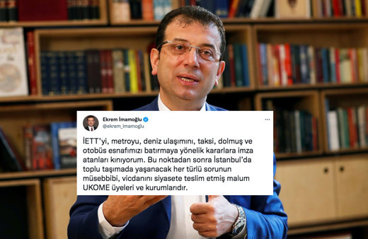 İstanbul ulaşım zammı reddedildi Ekrem İmamoğlu 'batırmak istiyorlar' diye twit attı