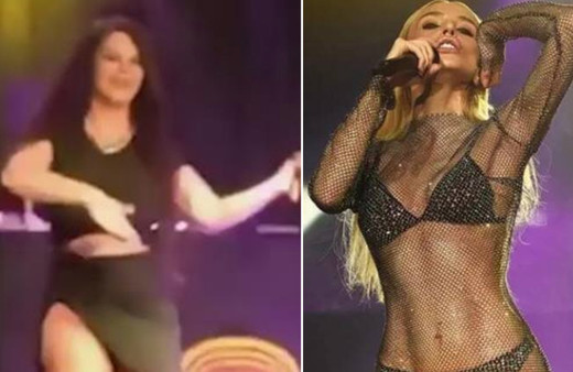 Gülşen'e meydan okuyan Nez kıyafetinin azizliğine uğradı! Sahnede iç çamaşırı gözüktü