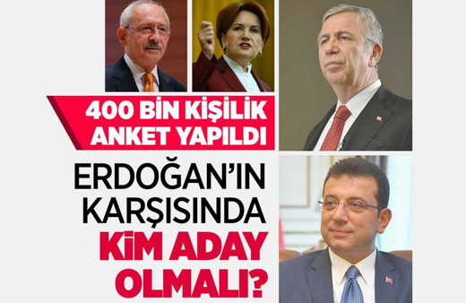 Cüneyt Özdemir anket yaptı, Erdoğan'ın karşısına aday olarak onun ismi çıktı!