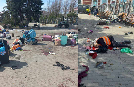 Rusya Ukrayna savaşındaki en korkunç katliam! Rusya tren garını vurdu her yer ceset