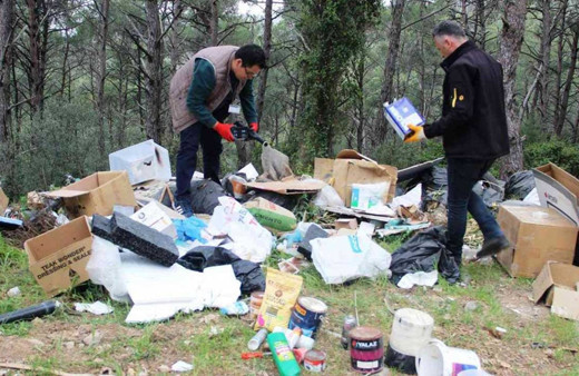 Cennet Koyu'na atık bırakan kişi kargo poşetlerinden belirlendi