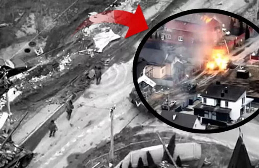 Rus askerler panik yaptı kendi konvoylarını böyle havaya uçurdu! Onlarca ölü var