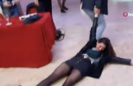 Putin ile kalpli fotoğrafıyla protesto etti yerlerde sürüklendi