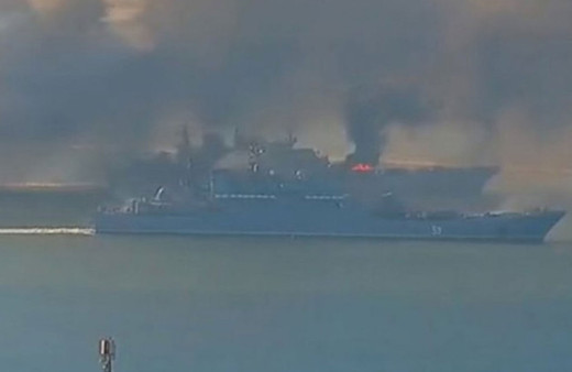 Rusya'nın 'Moskova' kruvazörü battı! Ukrayna vurmuştu