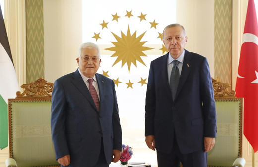 Cumhurbaşkanı Erdoğan ile Filistin Devlet Başkanı Abbas ile görüştü