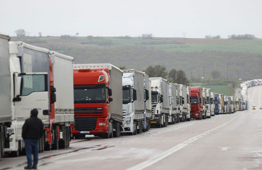 Bulgaristan cevap veremedi Hamzabeyli Sınır Kapısı'nda 20 kilometre TIR kuyruğu oluştu