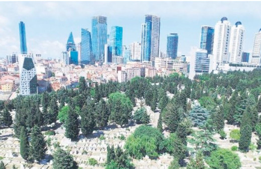 Rezidans manzaralı Zincirlikuyu'daki mezar yeri 1 milyon TL'ye satışa kondu