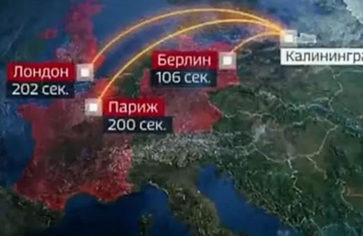 Rus devlet televizyonu yayınladı! İşte Berlin, Londra ve Paris'i vuracak nükleer saldırının haritası