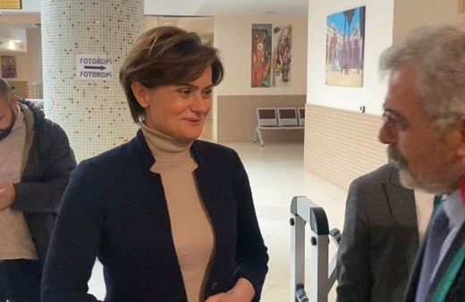 Canan Kaftancıoğlu Fahrettin Altun'a hakaret davasında ifade verdi