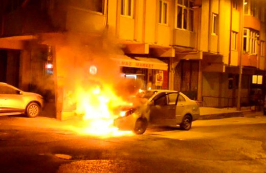 Çorlu'da LPG’li otomobil alev topuna döndü