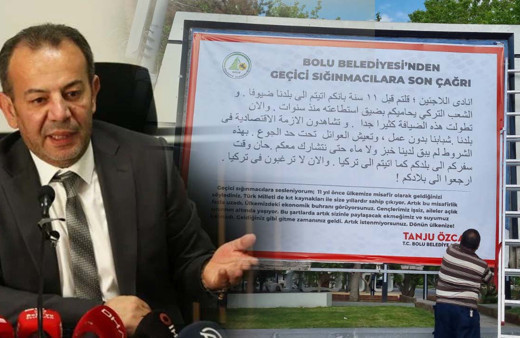 Tanju Özcan ırkçı afişleri için açıklama yaptı: İktidarın ve istilacıların....