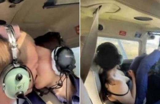 Pilot ile stajyeri havada cinsel ilişkiye girdi fotoğrafları sızınca otomatik pilotla savundular