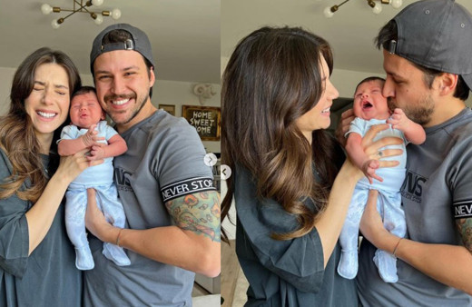 Fulya Zenginer oğlunun fotoğrafını ilk kez paylaştı. Milan bebeğe bakın kime benziyor!