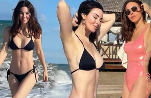 Defne Samyeli bikini sezonunu açtı! Görenler 'Kim der ki 50 yaşında' dedi