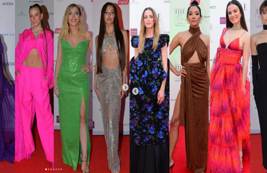 Elle ödül törenine Pınar Deniz damga vurdu! Serenay Sarıkaya tarzıyla yıktı geçti!