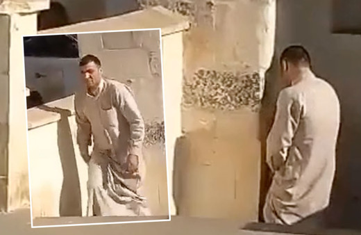 Rezalet bitmiyor! Bebek'teki cinsel ilişkiden sonra Kilis'te tarihi çeşmeye herkesin içinde tuvaletini yaptı