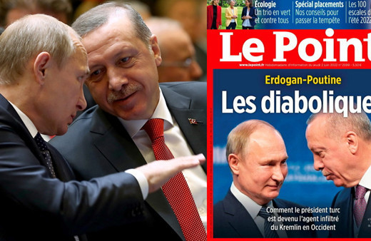 Fransız dergisinden Cumhurbaşkanı Erdoğan ve Putin için 'şeytaniler' kapağı