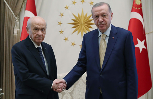Cumhurbaşkanı Erdoğan ile Bahçeli'den sürpriz görüşme